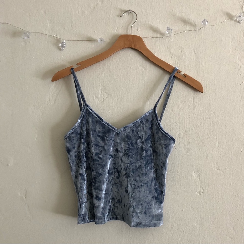 Velvet Crop Top